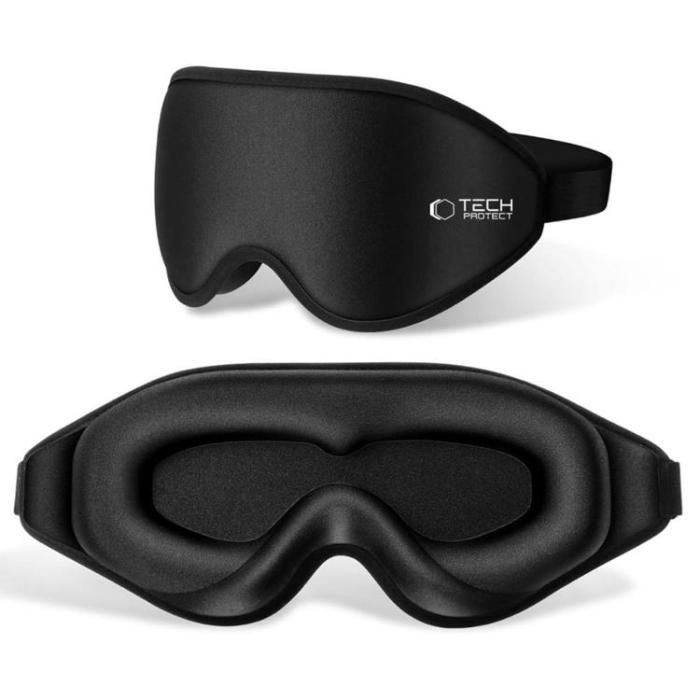Tech-Protect - Tech-Protect Eyeshade Sömnmask - Matte Svart