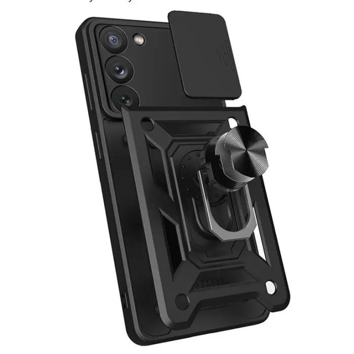 OEM - Galaxy A14 5G Skal med Ringhållare Hybrid Armor Camshield - Blå