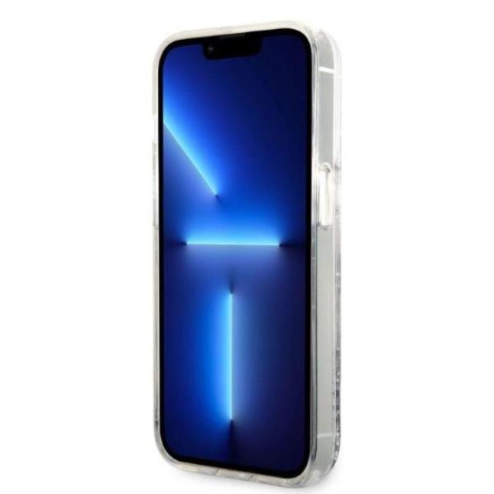 KARL LAGERFELD - Karl Lagerfeld iPhone 14 Pro Skal Glitter Karl Head - Silver