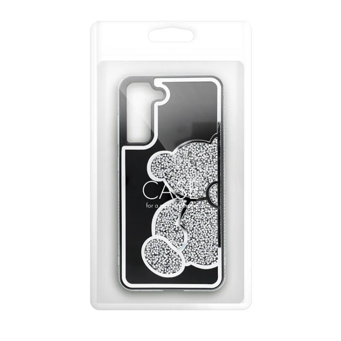 OEM - Galaxy S24 FE Mobilskal Teddy Bear - Silver