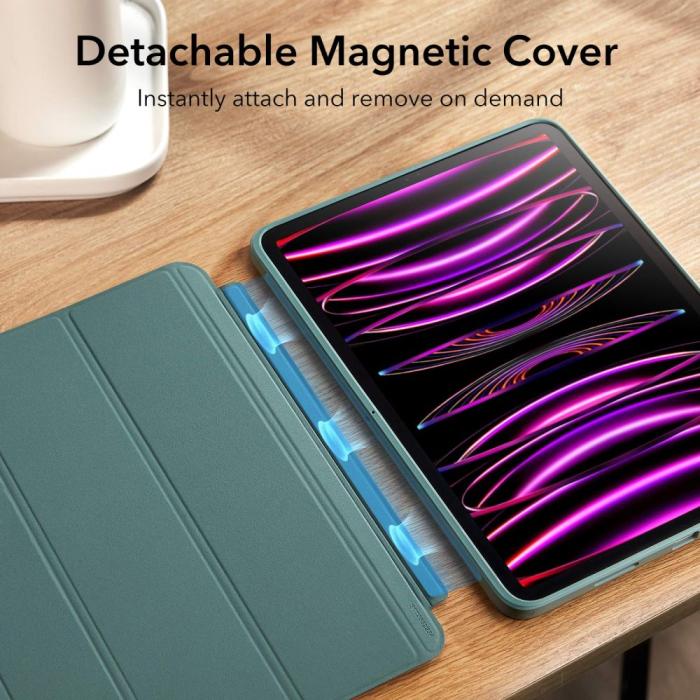 ESR - ESR iPad Pro 12.9 (2021/2022) Fodral Ascend Trifold - Skog grön