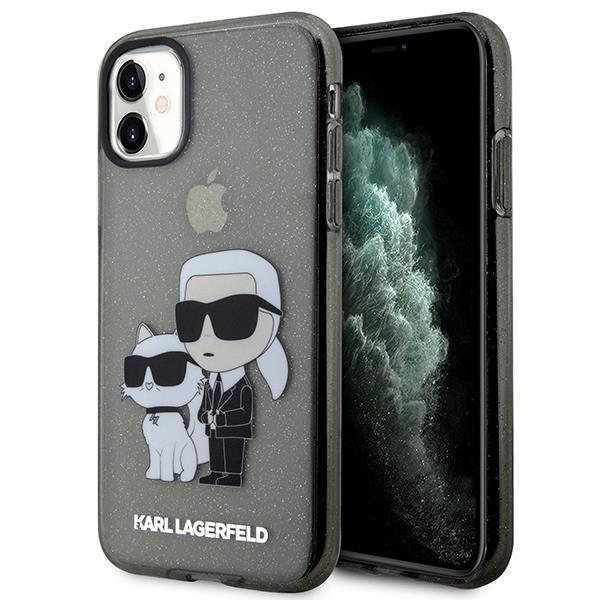 Karl Lagerfeld iPhone 11 / XR Skal Gliter Karl&Choupette - Svart | 2353 | AlltMobil