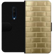 iSecrets - Pl&aring;nboksfodral till OnePlus 7T Pro med Gyllene Murstenar