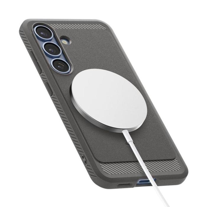 Spigen - Spigen Galaxy S25 Mobilskal Magsafe Rugged Armor - Grå