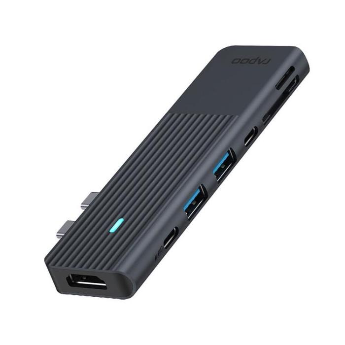 Rapoo - RAPOO Multiport UCM-2003 7-i-2 USB-C-Adapter (MacBook)