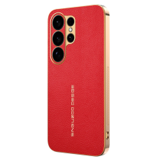 A-One Brand - Mobilskal till Galaxy S26 Ultra Litchi Texture Anti Scratch TPU-l&auml;der PU