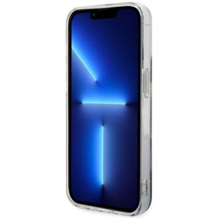 Guess - Guess iPhone 14 Pro Max Mobilskal MagSafe Guld Marble - Svart