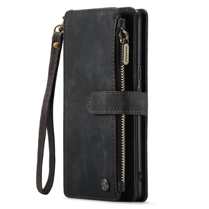 Caseme - CASEME Google Pixel 7A Plånboksfodral C30 Zipper - Svart