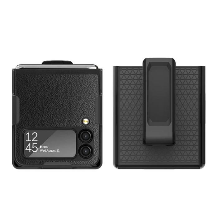 OEM - Galaxy Z Flip 4 Skal Belt Clip Holster - Svart