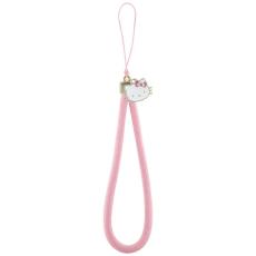 Hello Kitty - Hello Kitty Mobilrem Nylon Cord Kitty Head Charm &ndash; Rosa