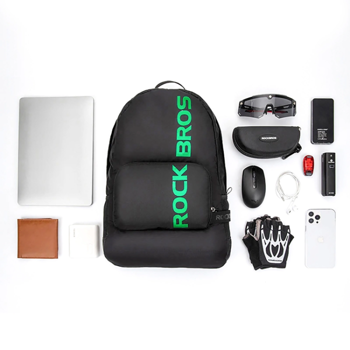 Rockbros - Rockbros H10-BK Sport Hopfällbar Ryggsäck 18 L - Svart
