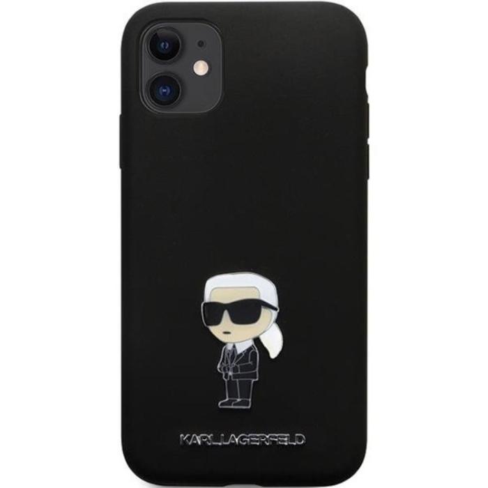 KARL LAGERFELD - KARL LAGERFELD iPhone 11/XR Mobilskal Silikon Ikonik Metal Pin