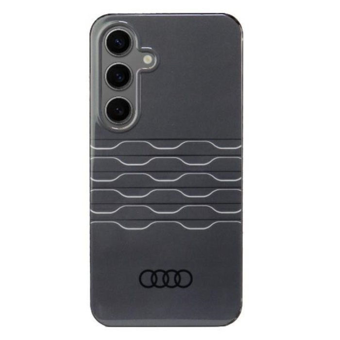 Audi - Audi Galaxy S24 Mobilskal Geometric Pattern - Svart
