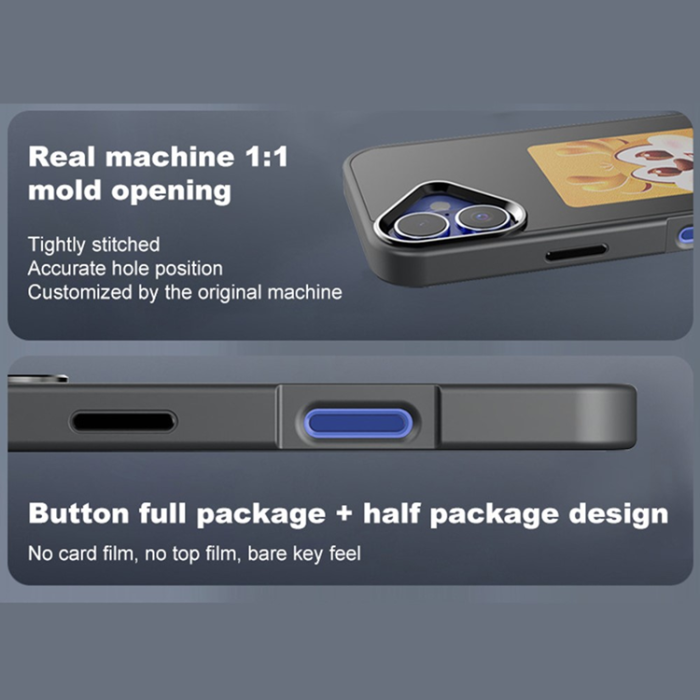 A-One Brand - iPhone 16 Mobilskal NFC DIY Customized HD Smart E-Ink - Svart