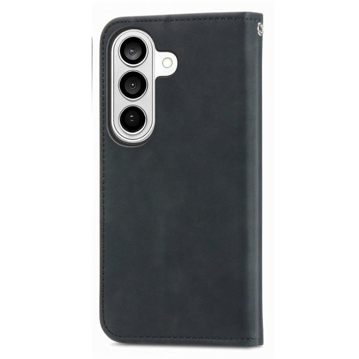 OEM - Mobilfodral för Samsung Galaxy S26 Plus Konstläder Magnetiskt - Svart