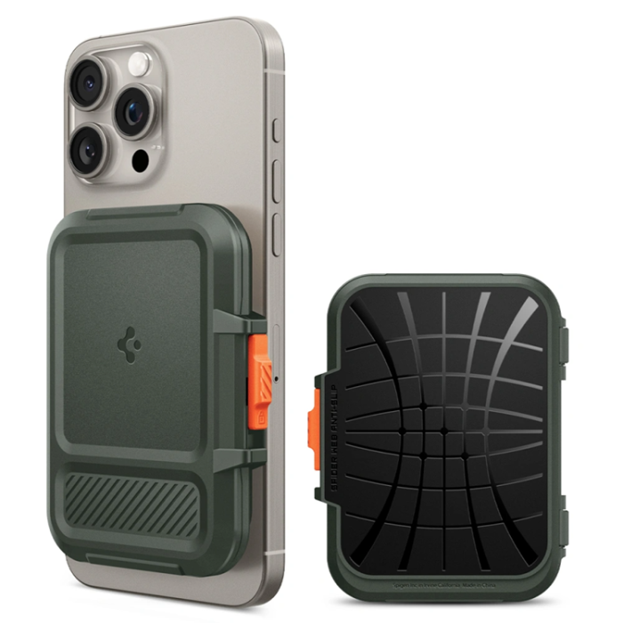Spigen - Spigen Universal Magsafe Korthållare Lock Fit - Military Grön