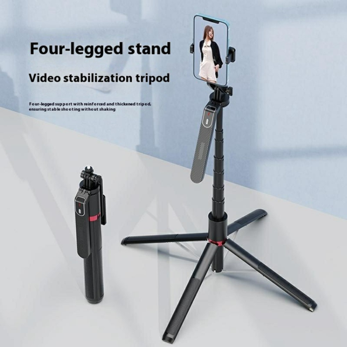 OEM - Selfiestick Bluetooth Anti-shake Aluminiumlegeringsstativ P185MAX
