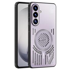 ABEEL - ABEEL Mobilskal f&ouml;r Samsung Galaxy S26 Magnetiskt Aluminium Plast - Lila Rosa