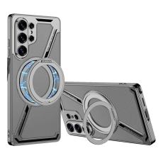 GKK - GKK Mobilskal f&ouml;r Samsung Galaxy S26 Ultra Magnetiskt TPU Kickstand - Gr&aring;