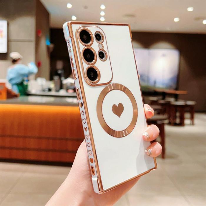 OEM - Mobilskal för Samsung Galaxy S26 Ultra Magnetiskt TPU - Ivory Vit