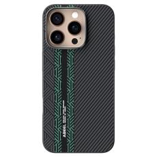 ABEEL - ABEEL Mobilskal till iPhone 16 Pro PC TPU Aluminium PU L&auml;der Textur 2
