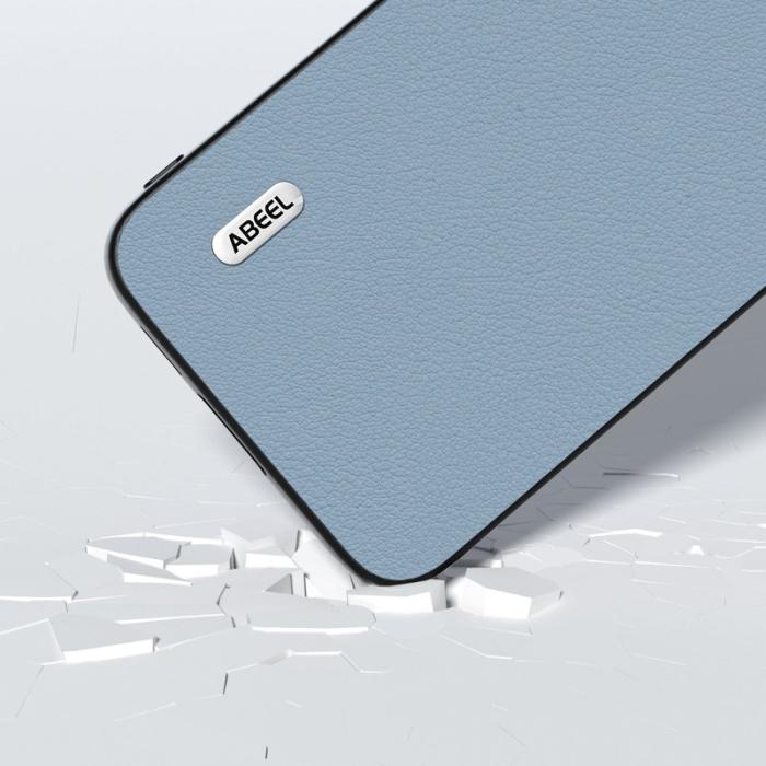 ABEEL - ABEEL Mobilskal till Samsung Galaxy S23 FE i äkta läder och TPU - Blå