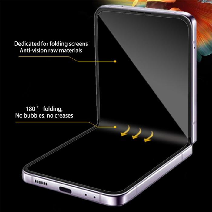 A-One Brand - Galaxy Z Flip 4 Privacy Skärmskydd TPU Anti-Spy