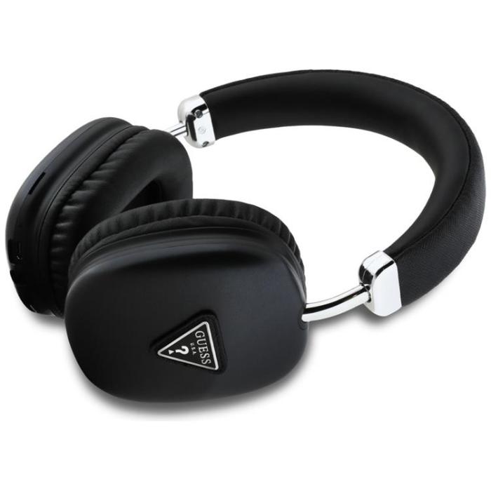 Guess - Guess Over-Ear Hörlurar Bluetooth 5.3 Metallic Triangle Logo - Svart