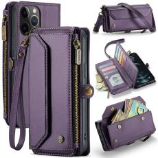 Caseme - CASEME Pl&aring;nboksfodral Konstl&auml;der f&ouml;r iPhone 12 Pro Max - Lila
