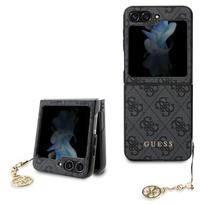 Guess - Guess Galaxy Z Flip 5 Mobilskal Charms Collection - Grå