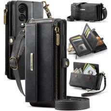 Caseme - CASEME C39 Mobilskal till Samsung Galaxy S25 Edge med RFID, Svart