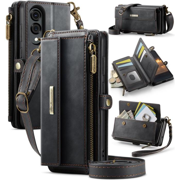 Caseme - CASEME C39 Mobilskal till Samsung Galaxy S25 Edge med RFID, Svart