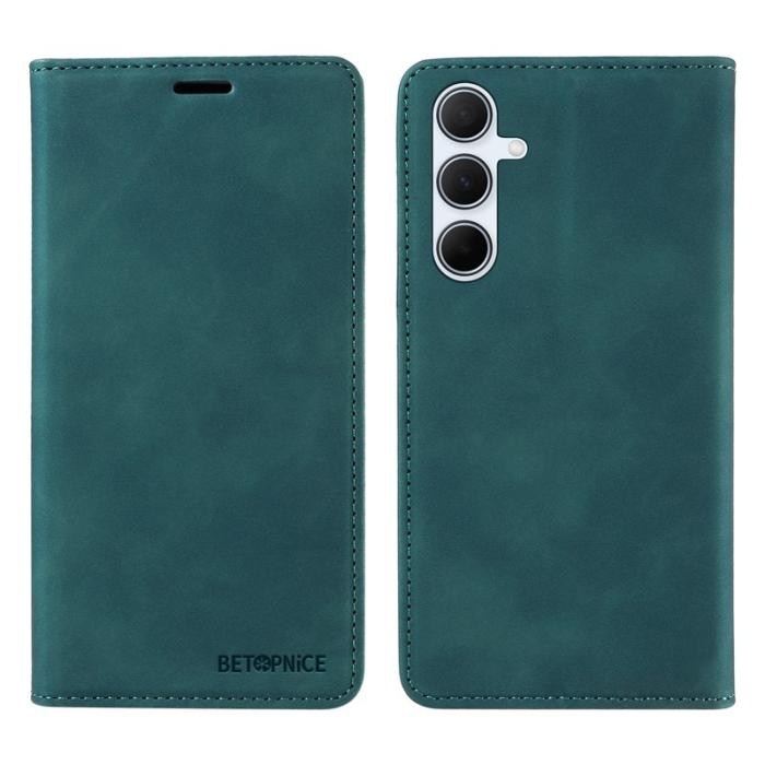 BETOPNICE - BETOPNICE 003 Samsung Galaxy A56 5G Plånboksfodral Konstläder - Grön