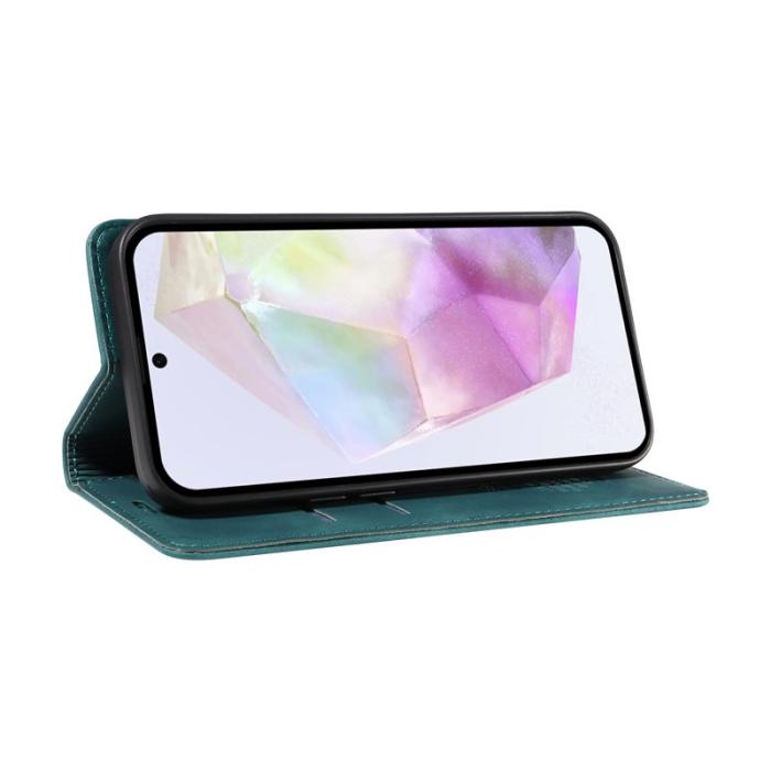 BETOPNICE - BETOPNICE 003 Samsung Galaxy A56 5G Plånboksfodral Konstläder - Grön