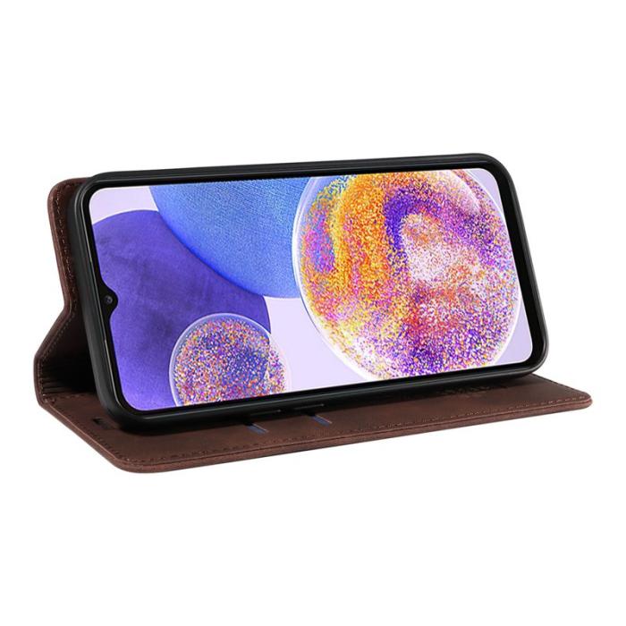 BETOPNICE - BETOPNICE 003 Samsung Galaxy A73 5G Plånboksfodral Konstläder - Brun