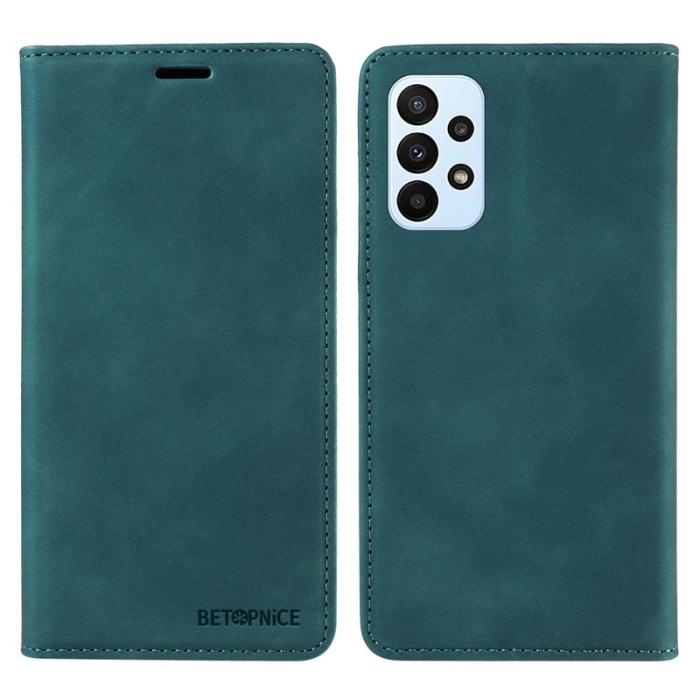 BETOPNICE - BETOPNICE 003 Samsung Galaxy A73 5G Plånboksfodral Konstläder - Grön
