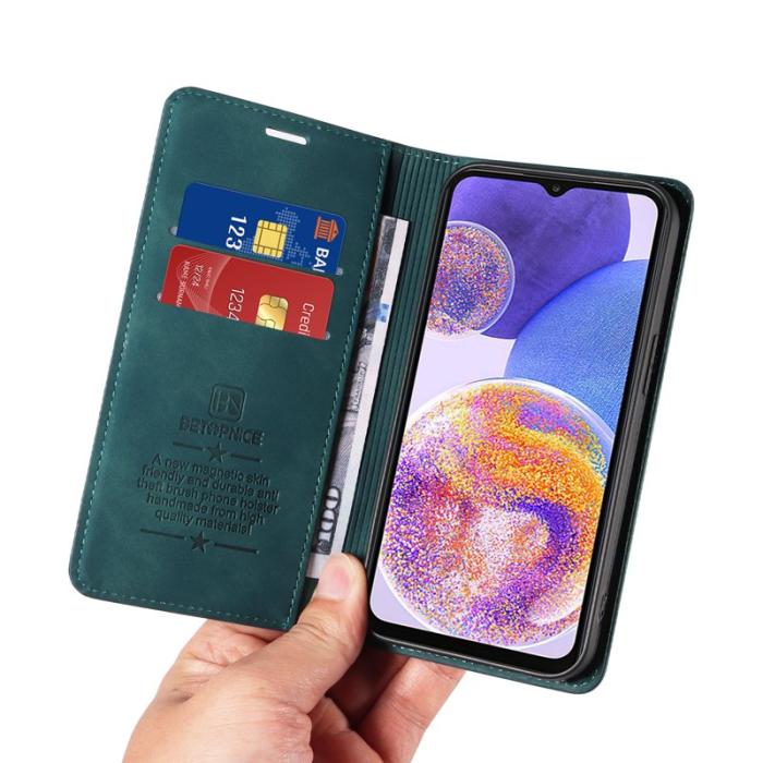 BETOPNICE - BETOPNICE 003 Samsung Galaxy A73 5G Plånboksfodral Konstläder - Grön