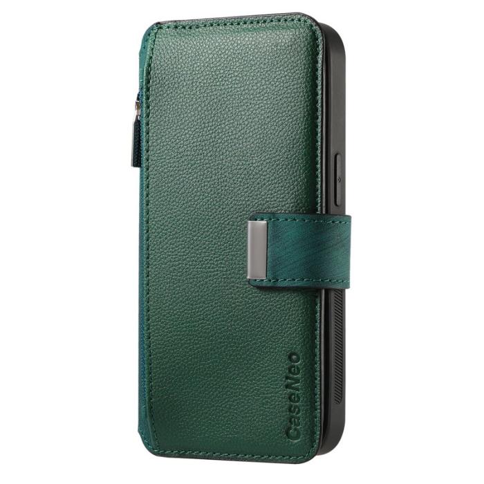 CASENEO - CASENEO Google Pixel 9a Plånboksfodral MW-02 Konstläder - Grön
