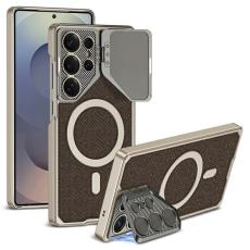 GKK - GKK Samsung Galaxy S25 Ultra Fodral KonstL&auml;der - Brun