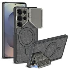 GKK - GKK Samsung Galaxy S25 Ultra Fodral - &Auml;kta l&auml;der - Gr&aring;