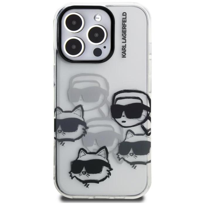 KARL LAGERFELD - Karl Lagerfeld iPhone 16 Pro Mobilskal IML Multi K&C Head - Transparent