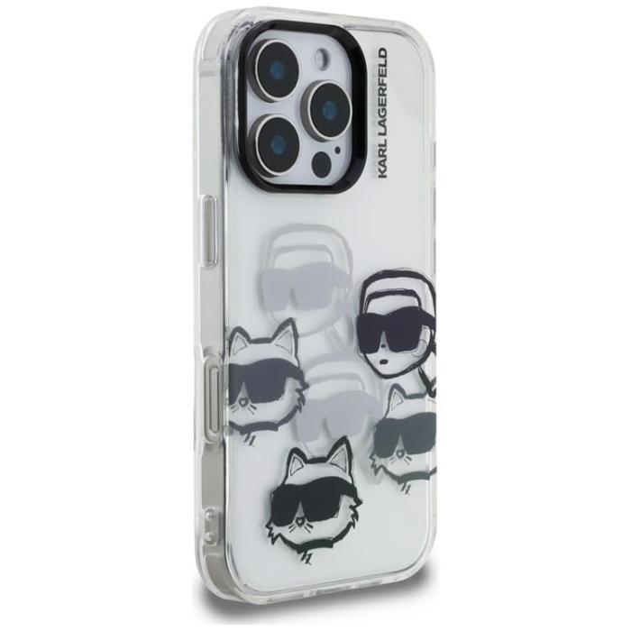 KARL LAGERFELD - Karl Lagerfeld iPhone 16 Pro Mobilskal IML Multi K&C Head - Transparent