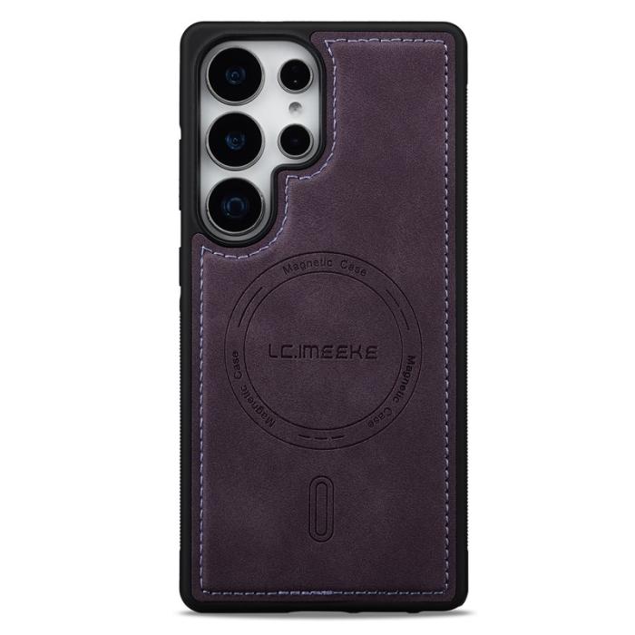 LC.imeeke - LC.IMEEKE L6 Fodral för Samsung Galaxy S25 Ultra KonstLäder - Lila