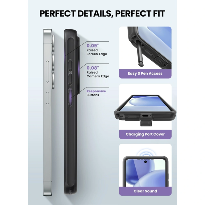 SupCase - SupCase Mobilskal För Galaxy S26 Ultra Magsafe Cosmo - Frost Svart