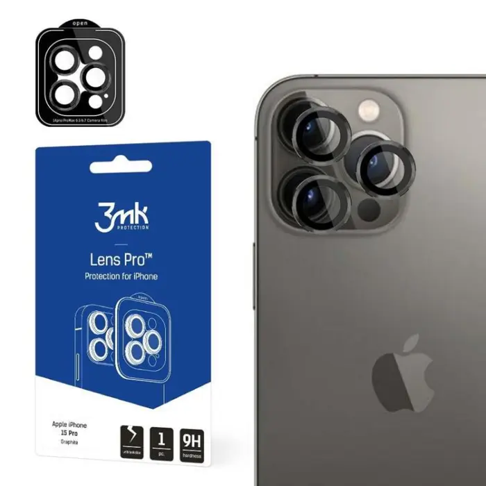 3MK - 3MK iPhone 15 Pro Max  Kameralinskydd