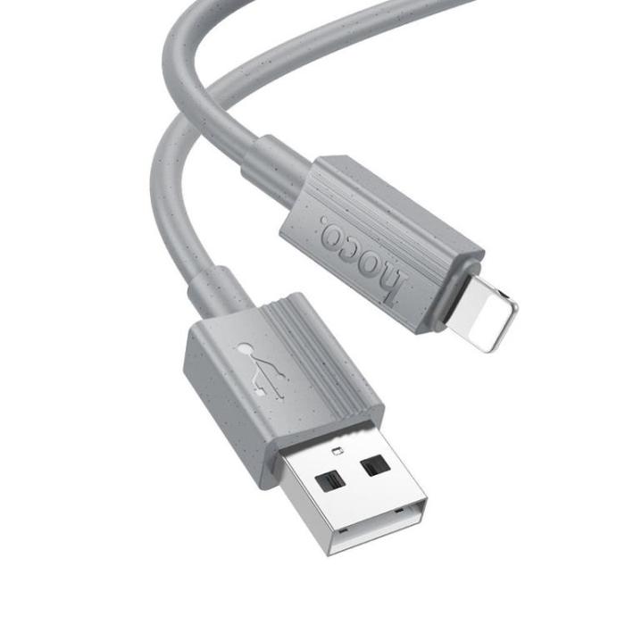 Hoco - HOCO USB-A till Lightning Kabel 2.4A X107 1 m Grå
