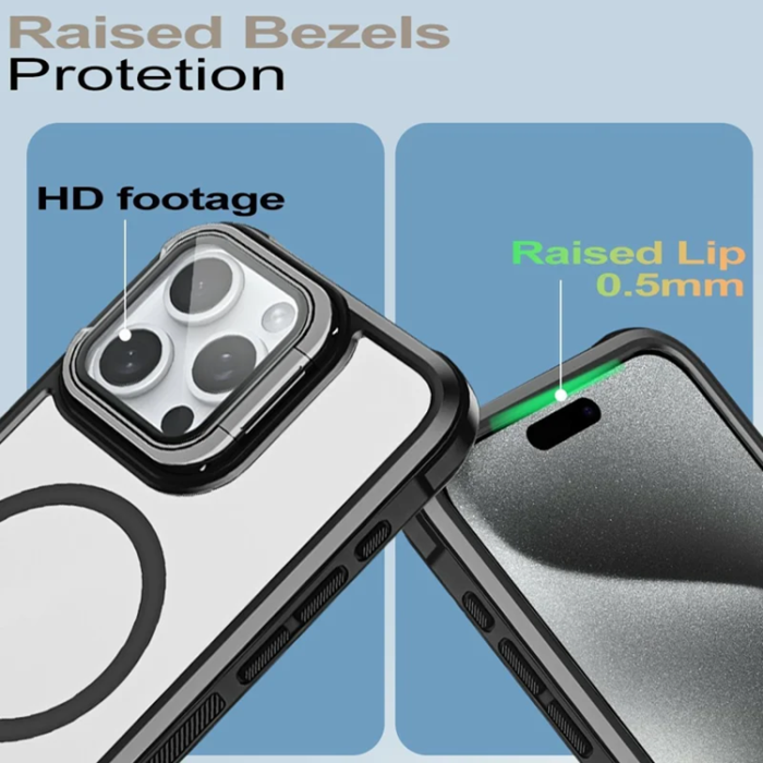 A-One Brand - iPhone 15 Pro Mobilskal Magsafe med Linsskyddsstöd