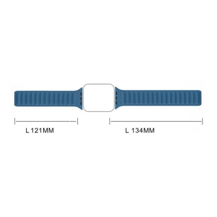 OEM - Apple Watch 7/8 (45mm) Armband Magnetic Strap - Brun