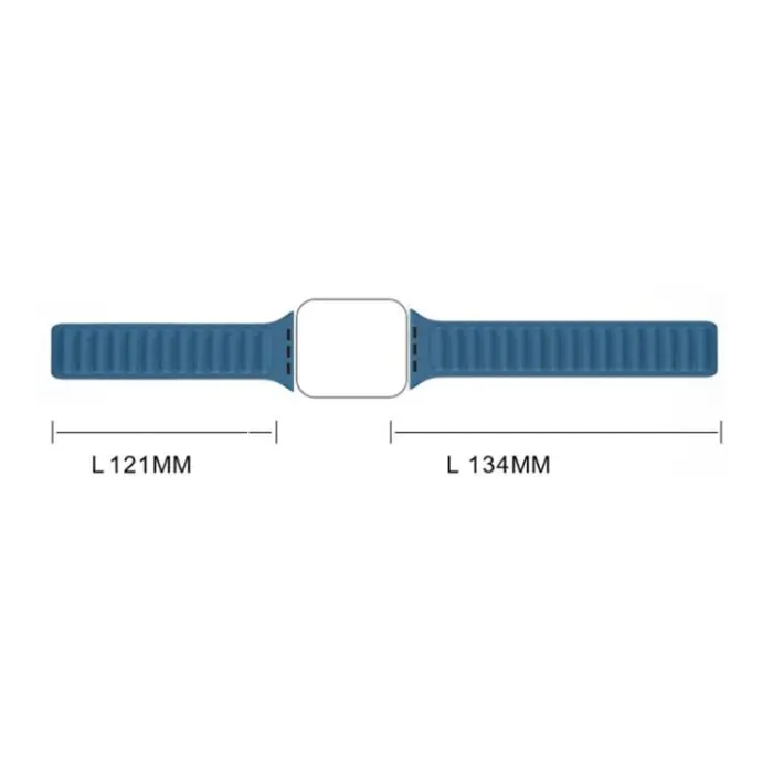 OEM - Apple Watch 7/8 (45mm) Armband Magnetic Strap - Brun