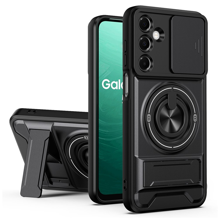 Mobilskal till Galaxy A16 MagSafe med Camera Lens Slider Ringhållare (Svart) | 2353 | AlltMobil